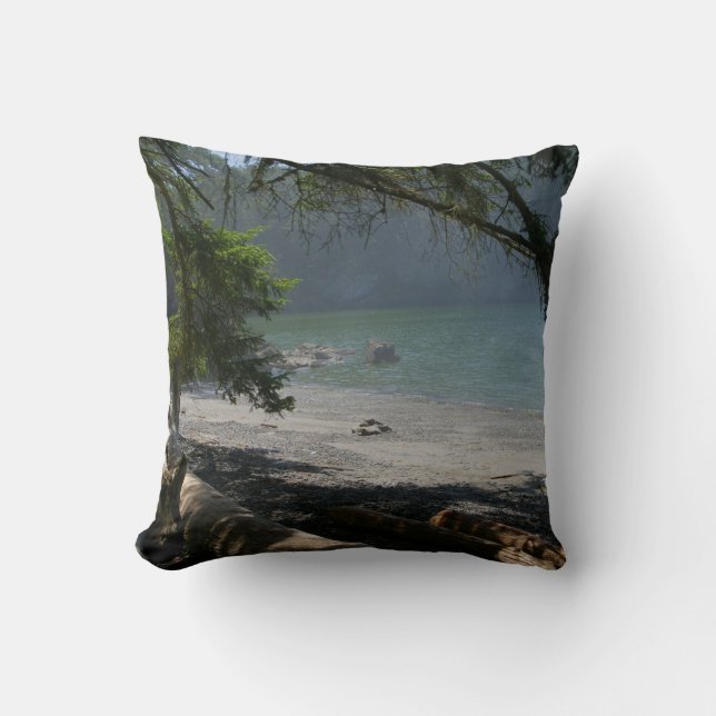 Coussin Côté, bord de mer, belle, image réelle (Recto)