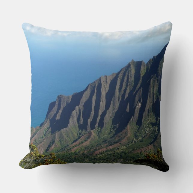 Coussin Côte de Na Pali sur le carreau de Kauai (Recto)