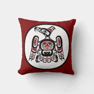 Coussin Côte Pacifique Nord-Ouest Kaigani Thunderbird