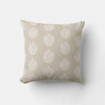 Côté Tropical Palm Feuille Motif Beige