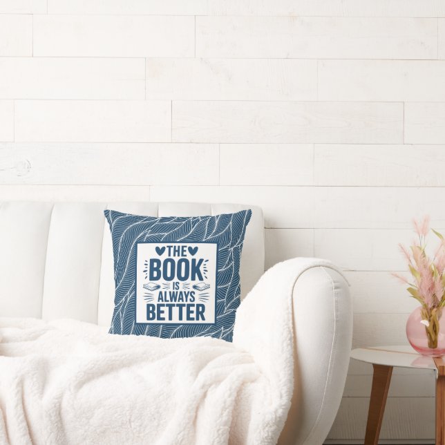 Coussin Côtier Le Livre Est Toujours Mieux (Canapé)