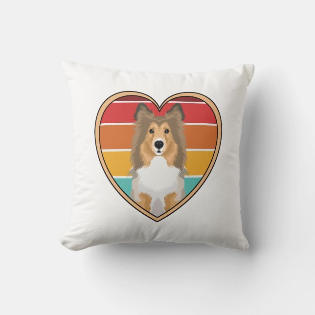 Coussin Coton brut Collie (Recto)