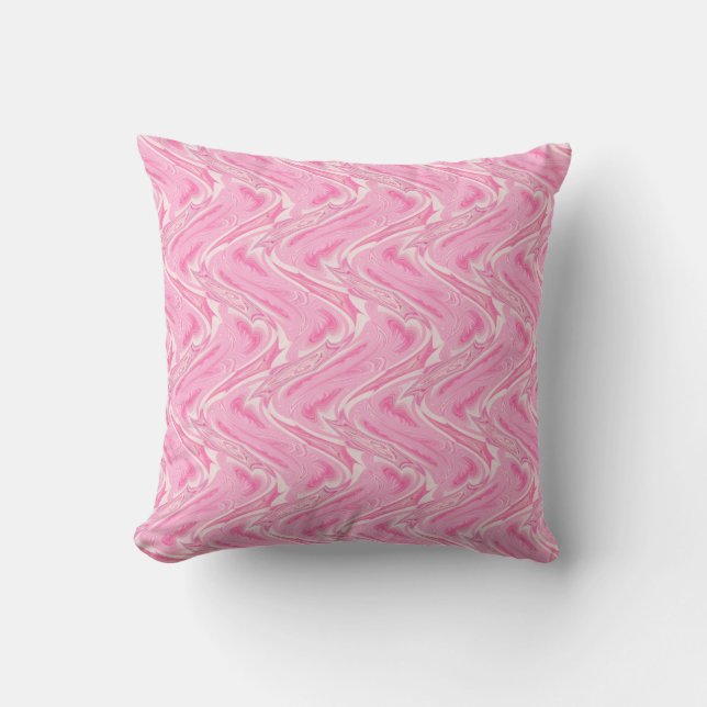 Coussin Coton Candy rose Abstrait (Recto)