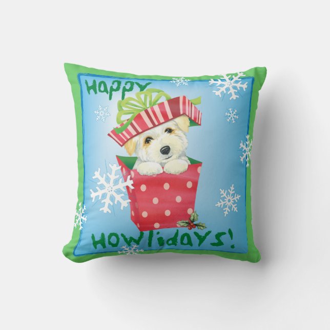 Coussin Coton heureux de Howliday (Recto)