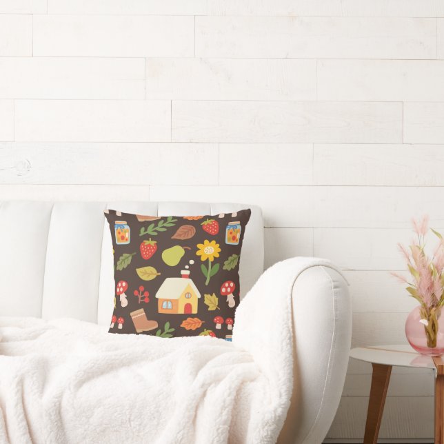 Coussin Cottage en automne (Canapé)