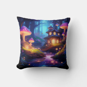 Coussin Cottage forestier enchanté - Artwo mystique de cha