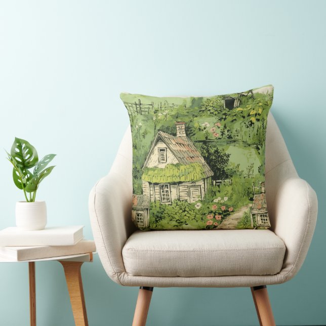 Coussin Cottage Français Oasis Vert (Chaise)