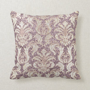 Coussin Cottage Lavande Amethyst Damask Grey Pearl Parties