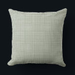 Coussin Cottage Style Sage Green Gingham Classic<br><div class="desc">Cottage Style Sage Green Gingham Classic</div>