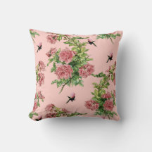 Cottagecore floral rose et blanc