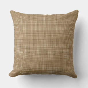 Coussin Cottagecore Gingham Noël Jaune Doré