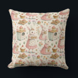 Coussin Cottagecore Lapin Jeu d'oreiller<br><div class="desc">Ajoutez un peu de douceur et de charme à votre espace avec cet adorable coussin de cottage jetez un oreiller ! Doté de lapins d'aquarelle pastel en robes de lait qui cuisent des muffins et des cupcakes, ce design fantaisiste est plein de petites vibes contes. Entouré de fours vintages, de...</div>