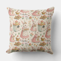 Cottagecore Lapin Jeu d'oreiller
