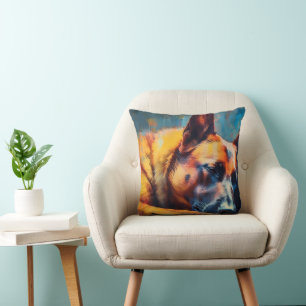 Coussin Couchage des Malinois belges colorés