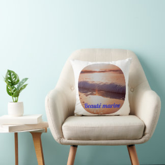 Coussin Couche de soleil beauté marine