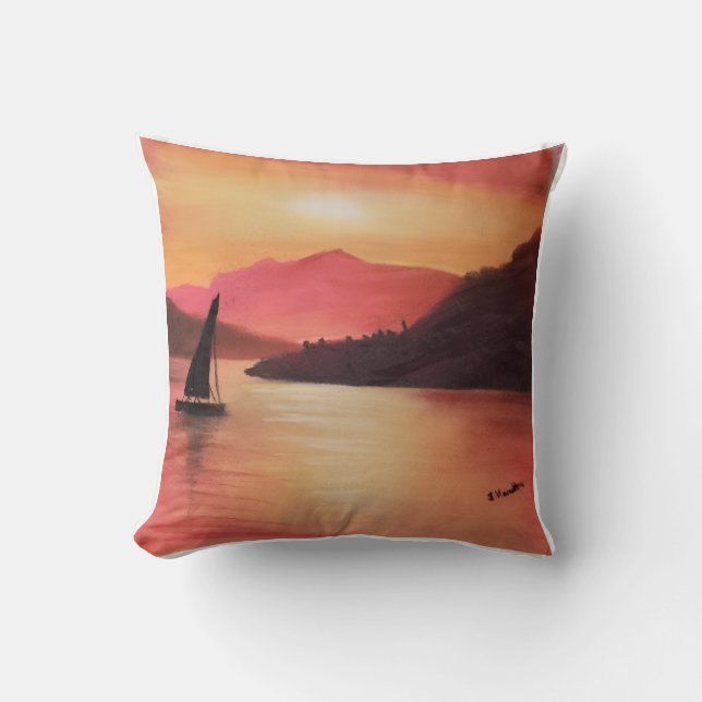 Coussin Coucher de soleil (Recto)