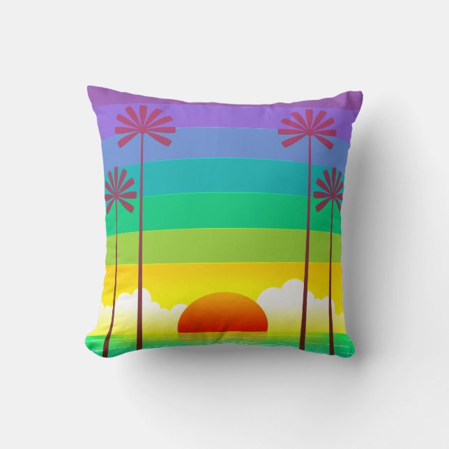 Coussin Coucher de soleil (Recto)