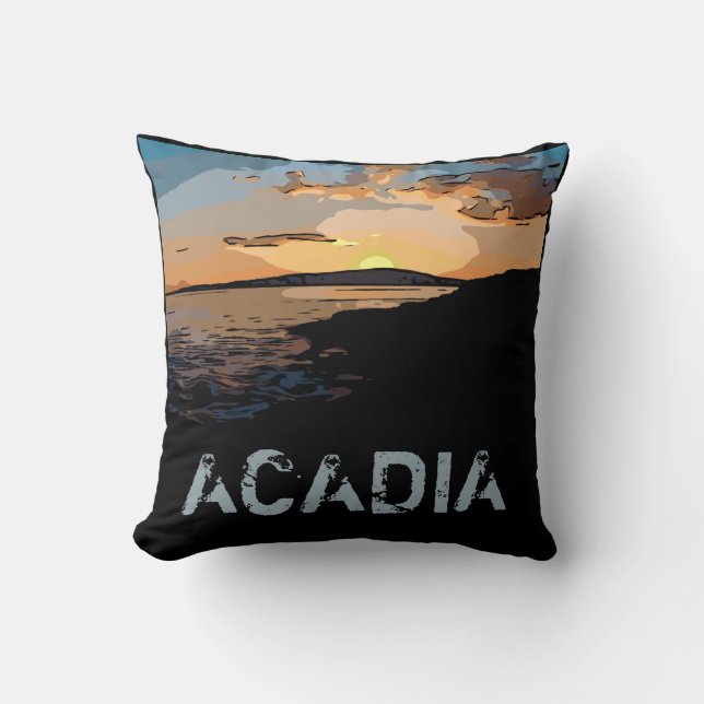 COUSSIN COUCHER DE SOLEIL ACADIA (Recto)