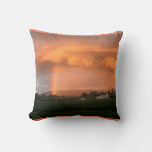 Coussin Coucher de soleil arc-en-ciel