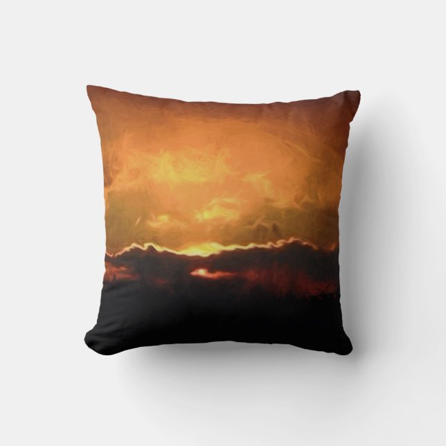 Coussin Coucher de soleil de Pennsylvanie (Recto)