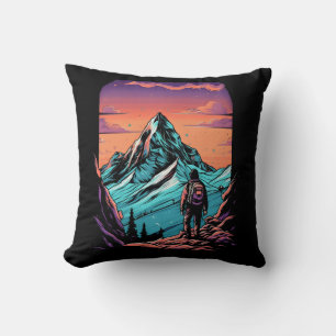 Coussin Coucher de soleil de Randonnée de montagne