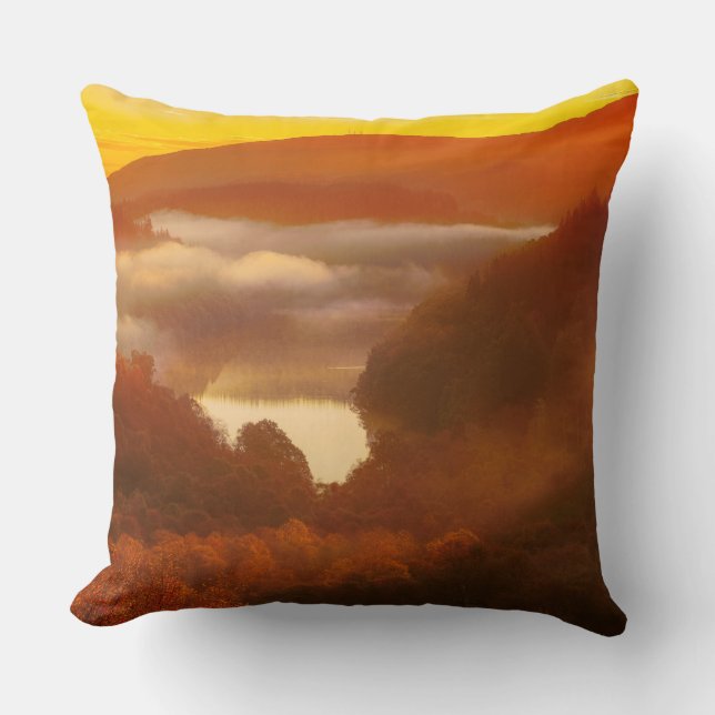 Coussin Coucher de soleil doré (Recto)