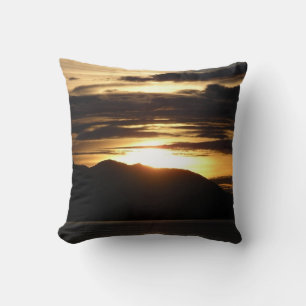 Coussin Coucher de soleil en Alaska III Photographie magni