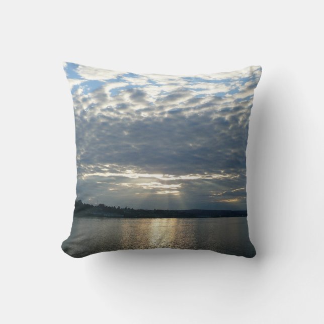 Coussin Coucher de soleil en Colombie-Britannique (Recto)