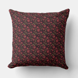 Coussin Coucher de soleil Marguerites aquarelles dansant