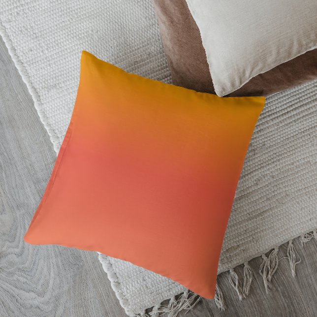 Coussin Coucher de soleil minimaliste Ombre vibrant (Créateur téléchargé)
