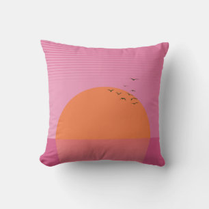 Coussin Coucher de soleil rétro