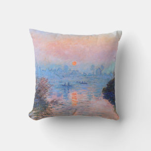 Coussin Coucher de soleil sur la Seine Claude Monet