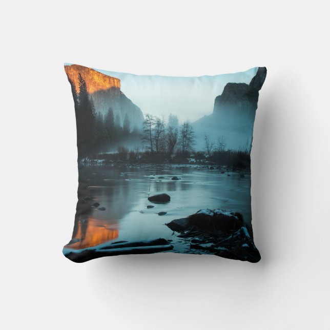 Coussin Coucher de soleil sur Yosemite (Recto)