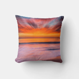 Coussin Coucher de soleil Tamarack Beach Carlsbad, CA