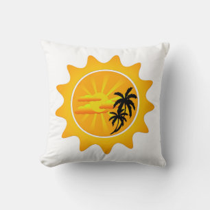 Coussin Coucher de soleil tropical