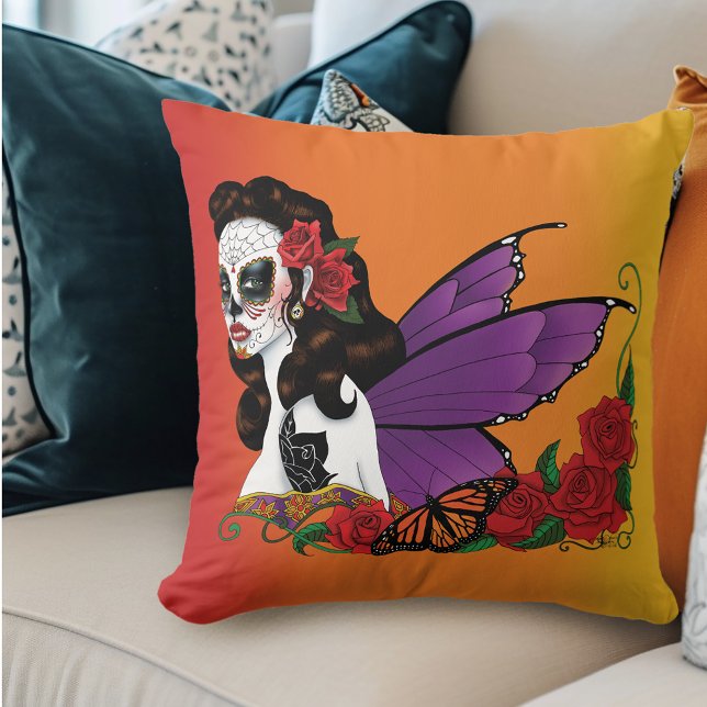 Coussin Coucher de soleil velu sucre (Créateur téléchargé)