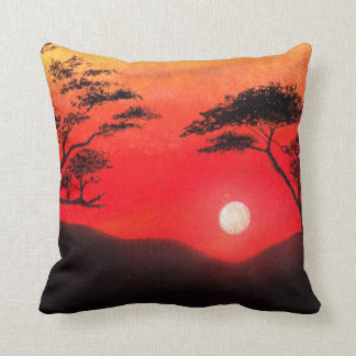 Coussin Coucher du soleil africain
