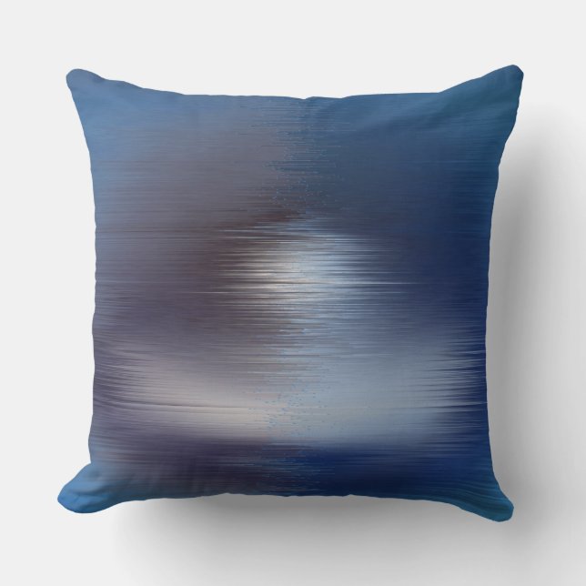 Coussin Coucher du soleil bleu (Recto)