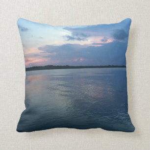 Coussin Coucher du soleil sur le carreau Intercoastal 16"