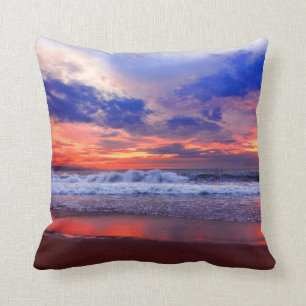 Coussin Coucher du soleil tropical d'océan