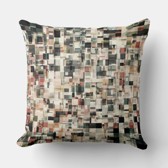 Coussin Couches des tons de la Terre (Recto)