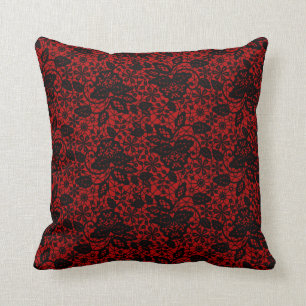 COUSSIN COUCHON À CÔTÉ DOUBLE VINTAGE À LAMPE ROUGE ET NOI