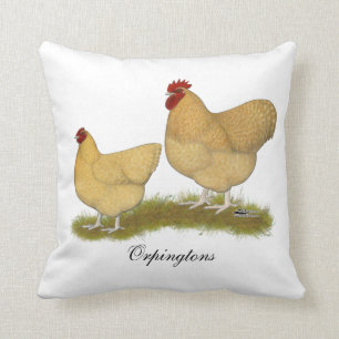 Coussin Coucou de citron d'Orpingtons