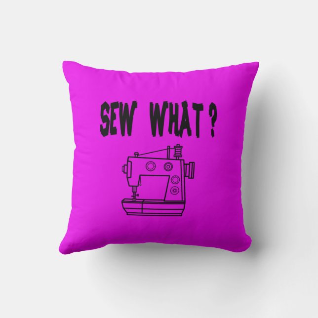 Coussin Coudre quoi ? (Verso)