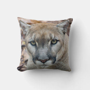 Coussin Couguar, lion de montagne, panthère de Floride, Pu