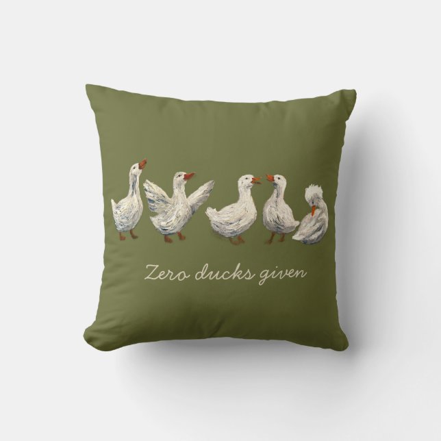 Coussin Couin tranquille : Nuit étoilée d'oie Canard blanc (Recto)