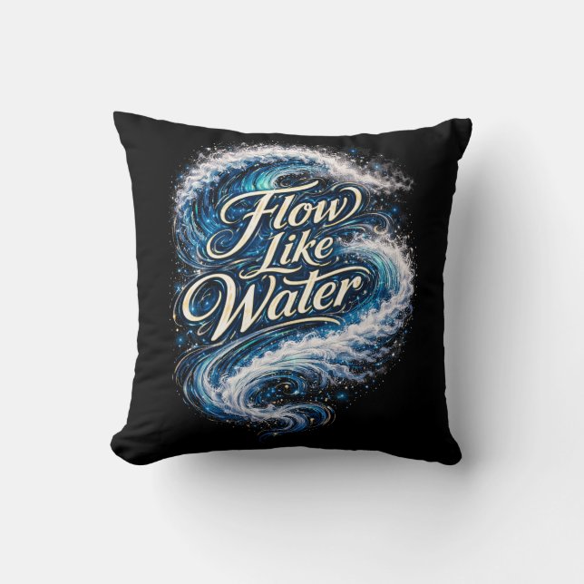 Coussin Couler comme l'eau (Recto)