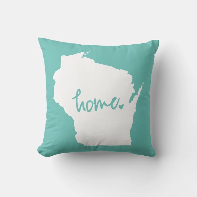 Coussin Couleur à la maison de coutume du Wisconsin (Recto)