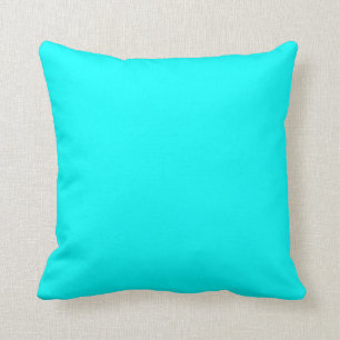Coussin couleur aqua / cyan