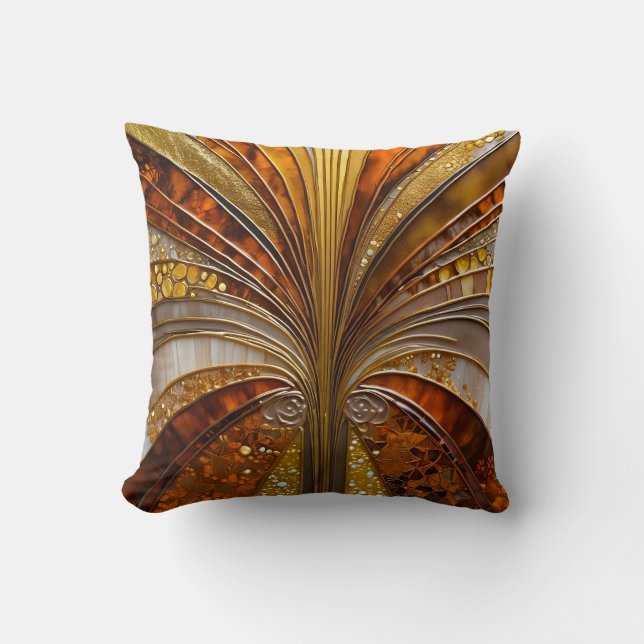 Coussin Couleur Art Déco Carré Jeu d'oreiller (Recto)